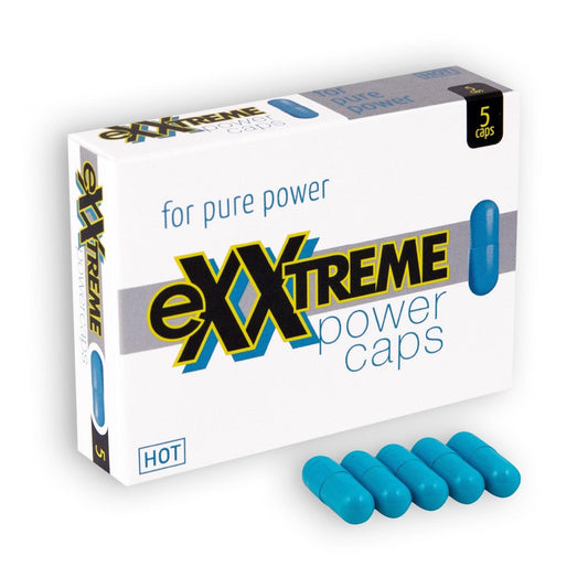 Pastile Exxtreme Power Caps, pentru Energie si Performanta Maxima, Barbati, 5 Capsule - Amoroso