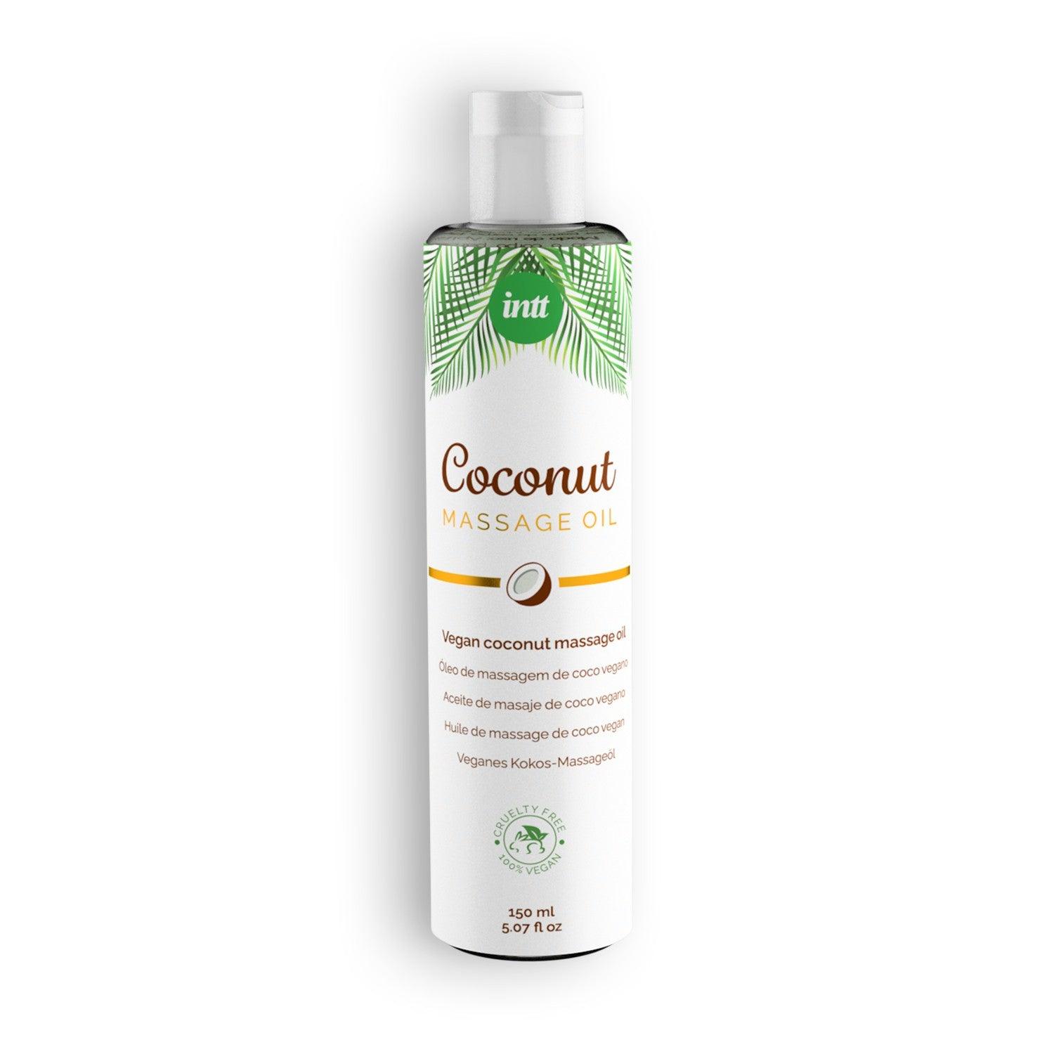 Ulei de Masaj Vegan, Aroma de Cocos, Hidrateaza si Rasfata Pielea, Intt, 150 ml - Amoroso