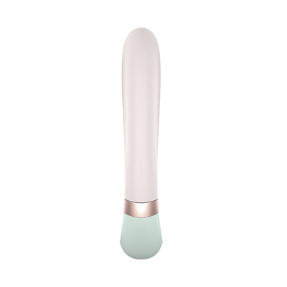 Vibrator cu Functie de Incalzire, Control prin Aplicatie, Placeri Supreme, Satisfyer Heat Wave, Verde - Amoroso
