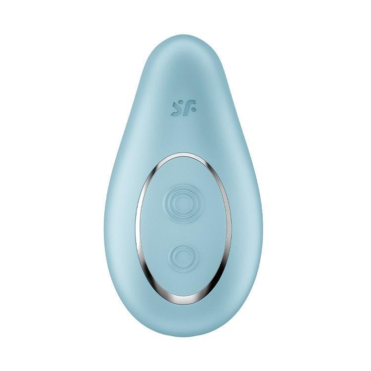 Stimulator Ergonomic cu 15 Moduri de Vibratie, Placere Personalizata, Satisfyer Dipping Delight, Albastru - Amoroso