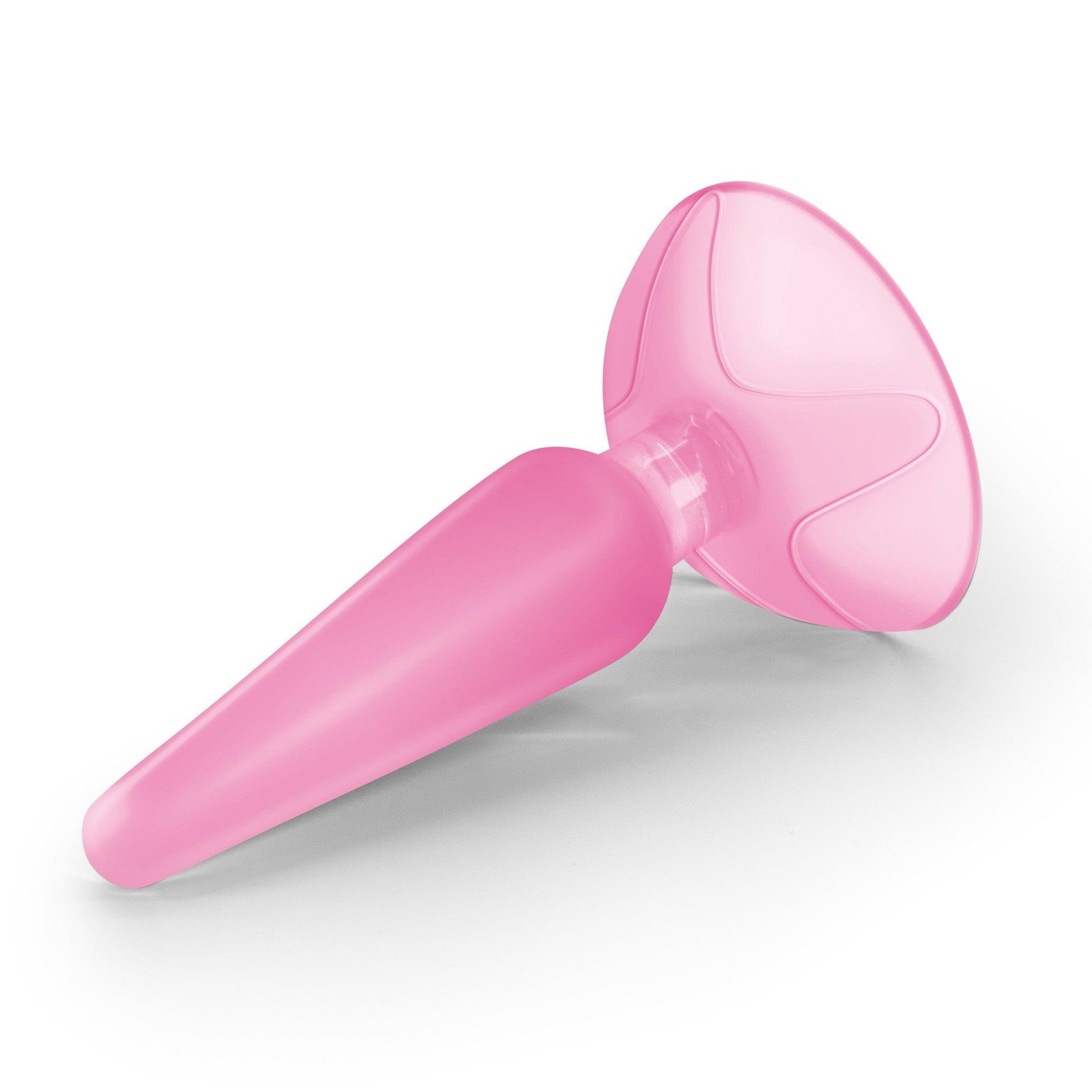 Jucarie Anala pentru Incepatori, Material Jelly Moale. 11 cm, Butt Plug Crushious Jolly, Roz - Amoroso