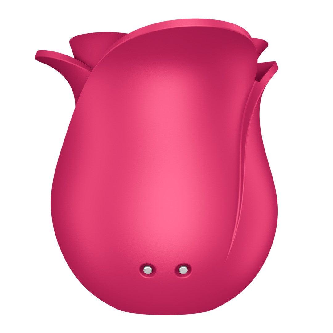 Vibrator Air Pulse cu Tehnologie Liquid Air, Design Elegant de Trandafir, Satisfyer Pro 2 Modern Rose - Amoroso