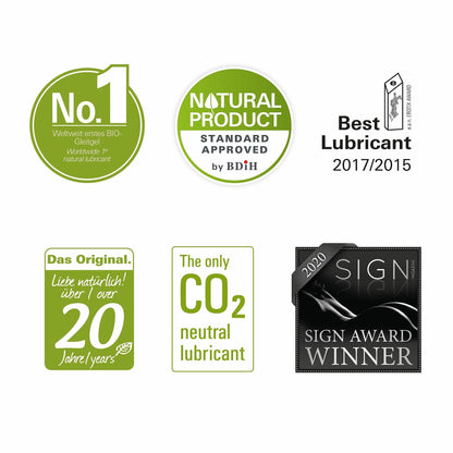 Lubrifiant BIOglide 100% Natural si Vegan, Pe baza de Apa, Delicat si Compatibil cu Latex, 40 ml - Amoroso