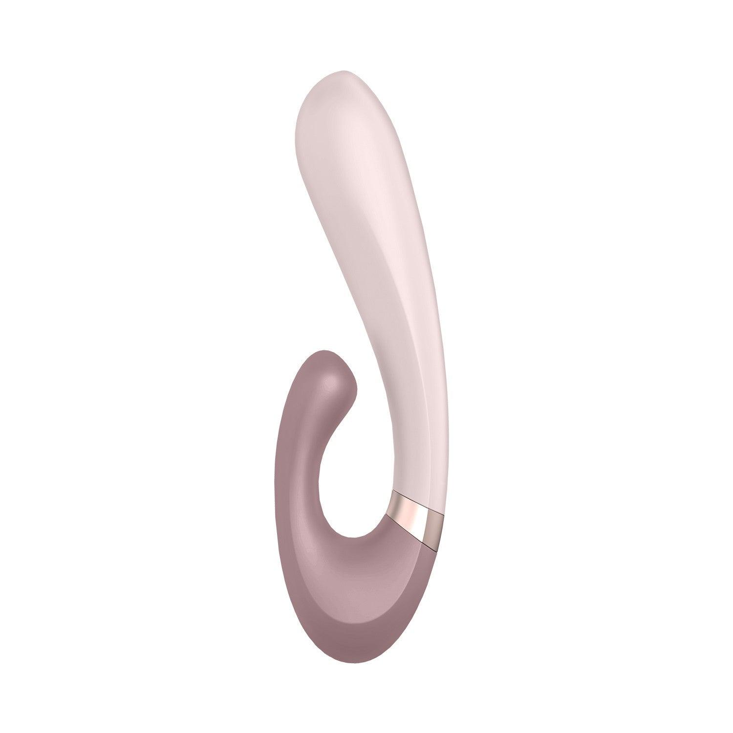 Vibrator cu Functie de Incalzire, Control prin Aplicatie, Placeri Supreme, Satisfyer Heat Wave, Roz - Amoroso