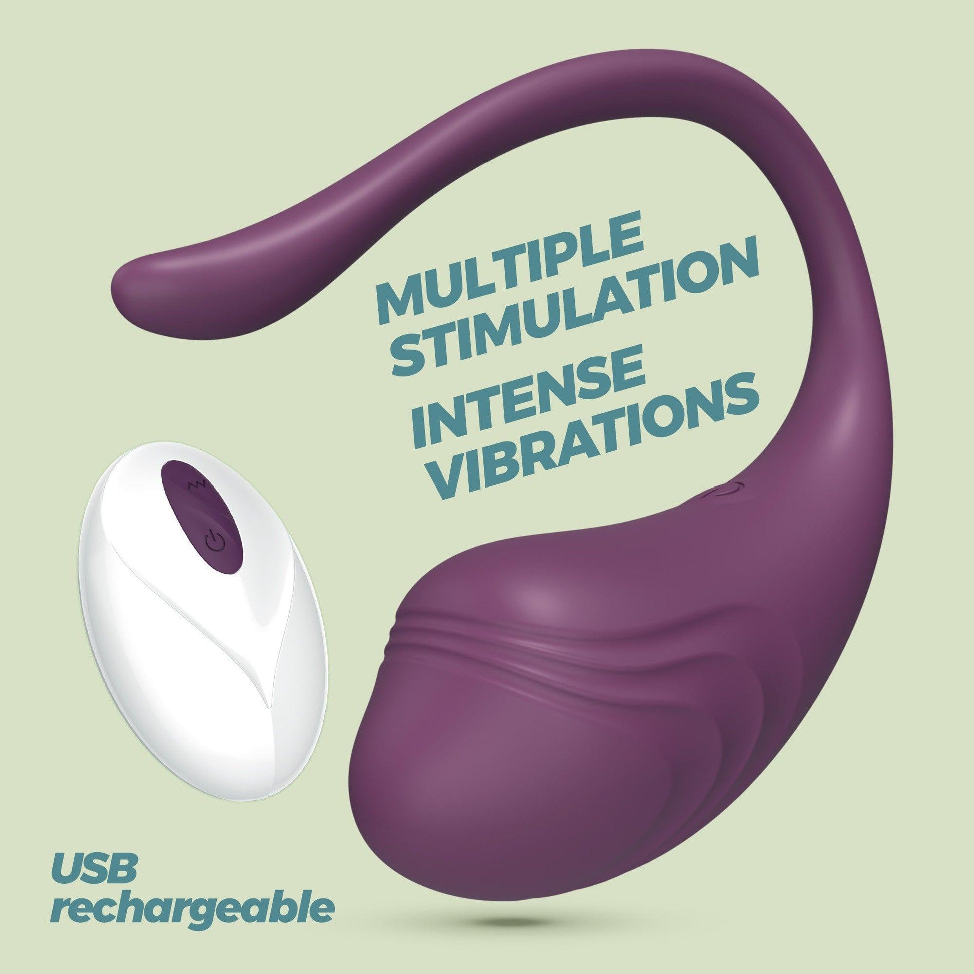 Ou Vibrator cu Telecomanda, Experienta Intensa si Design Ergonomic, Crushious Tamago, Mov - Amoroso