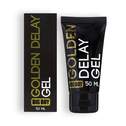Gel de Intarziere pentru Barbati, Control si Placere Prelungita, Big Boy Golden Delay Gel, 50ml - Amoroso