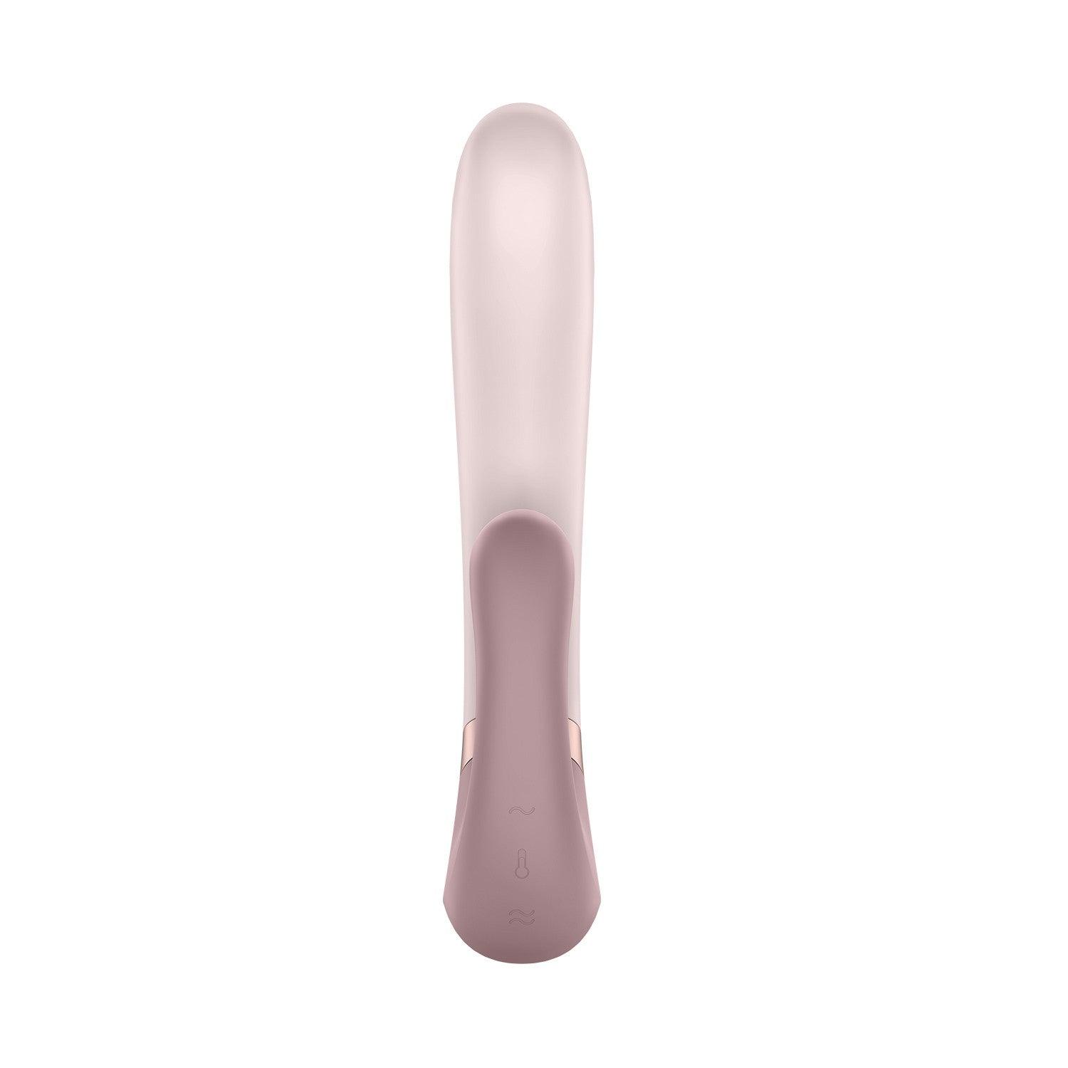 Vibrator cu Functie de Incalzire, Control prin Aplicatie, Placeri Supreme, Satisfyer Heat Wave, Roz - Amoroso