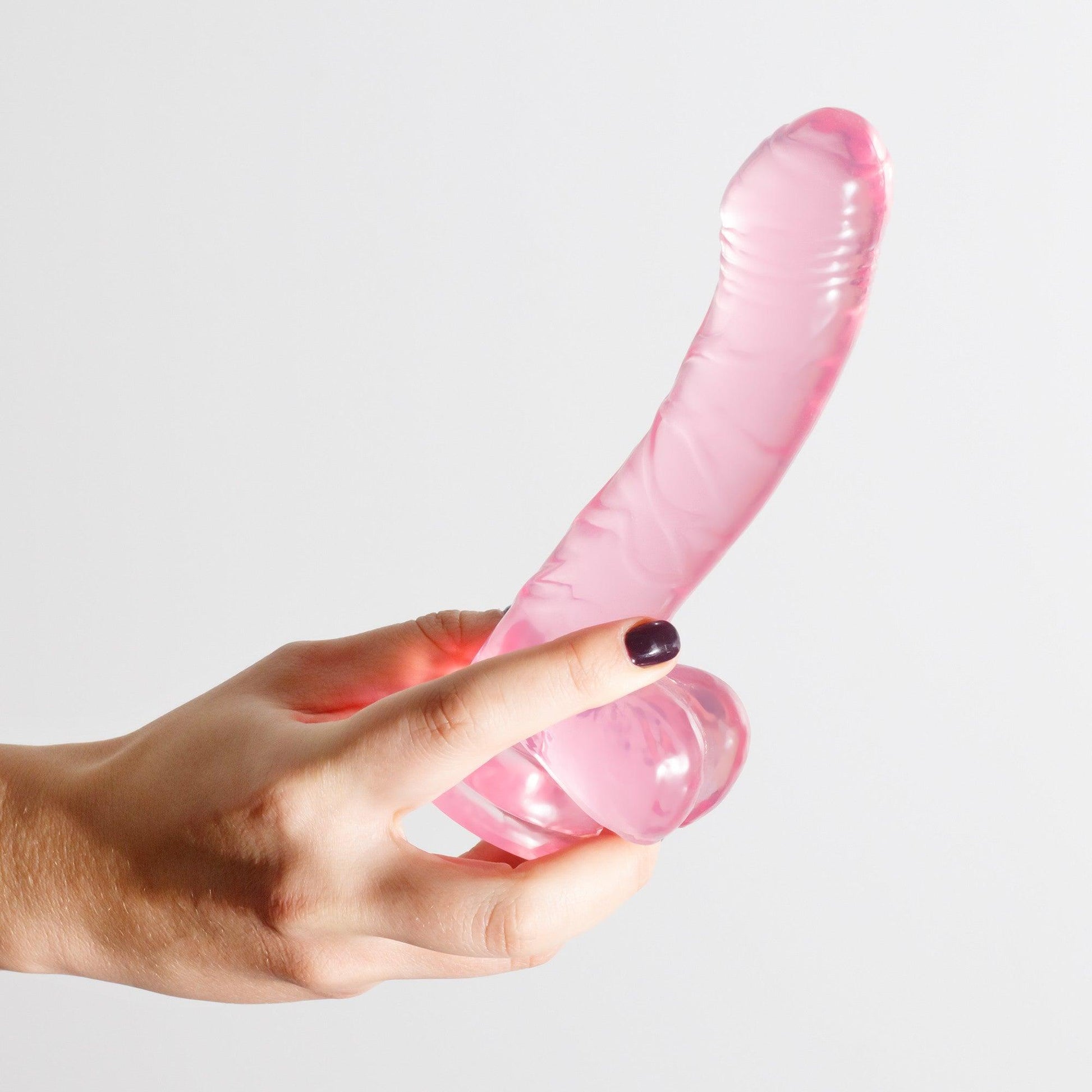 Dildo Ultra-Flexibil cu Ventuza pentru Placere Maxima, Crushious Hudini, Roz - Amoroso