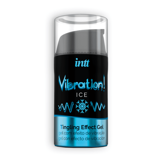 Gel Stimulator cu Efect de Vibratie si Racorire, Unisex, pentru Placere Intensa, INTT Vibration Ice, 15ml - Amoroso