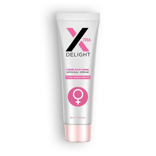 Crema Stimulare Clitoris X Delight , Intensificator de Placere cu Ylang Ylang & Camfor, Ruf, 30 ml - Amoroso