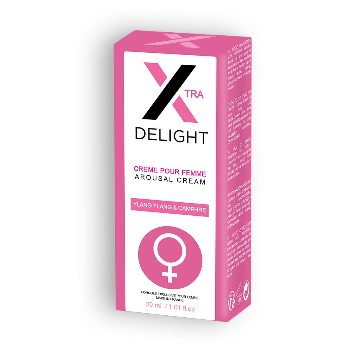 Crema Stimulare Clitoris X Delight , Intensificator de Placere cu Ylang Ylang & Camfor, Ruf, 30 ml - Amoroso