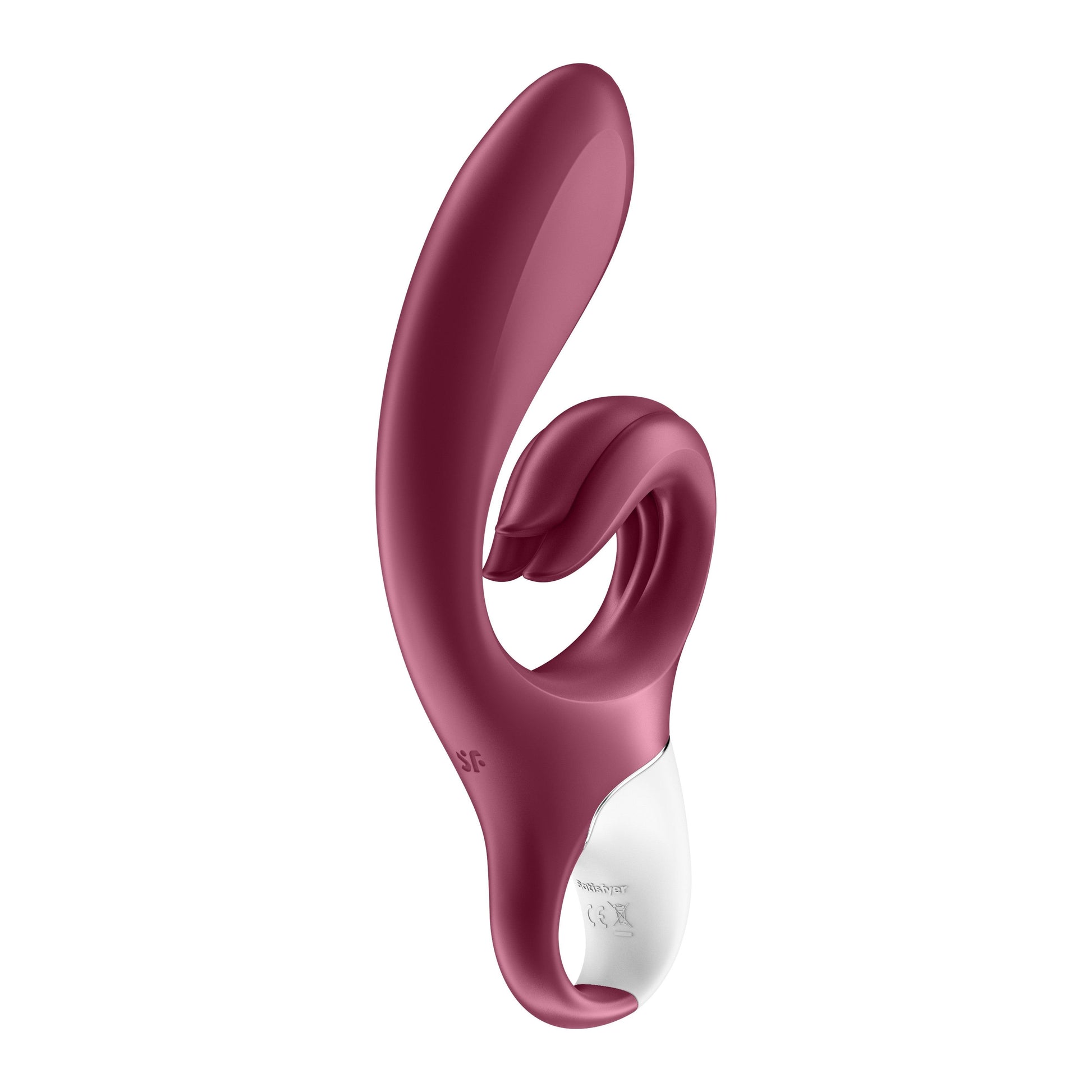 Vibrator Iepure cu Stimulare Duala, Placeri Supreme, Satisfyer, Rosu - Amoroso