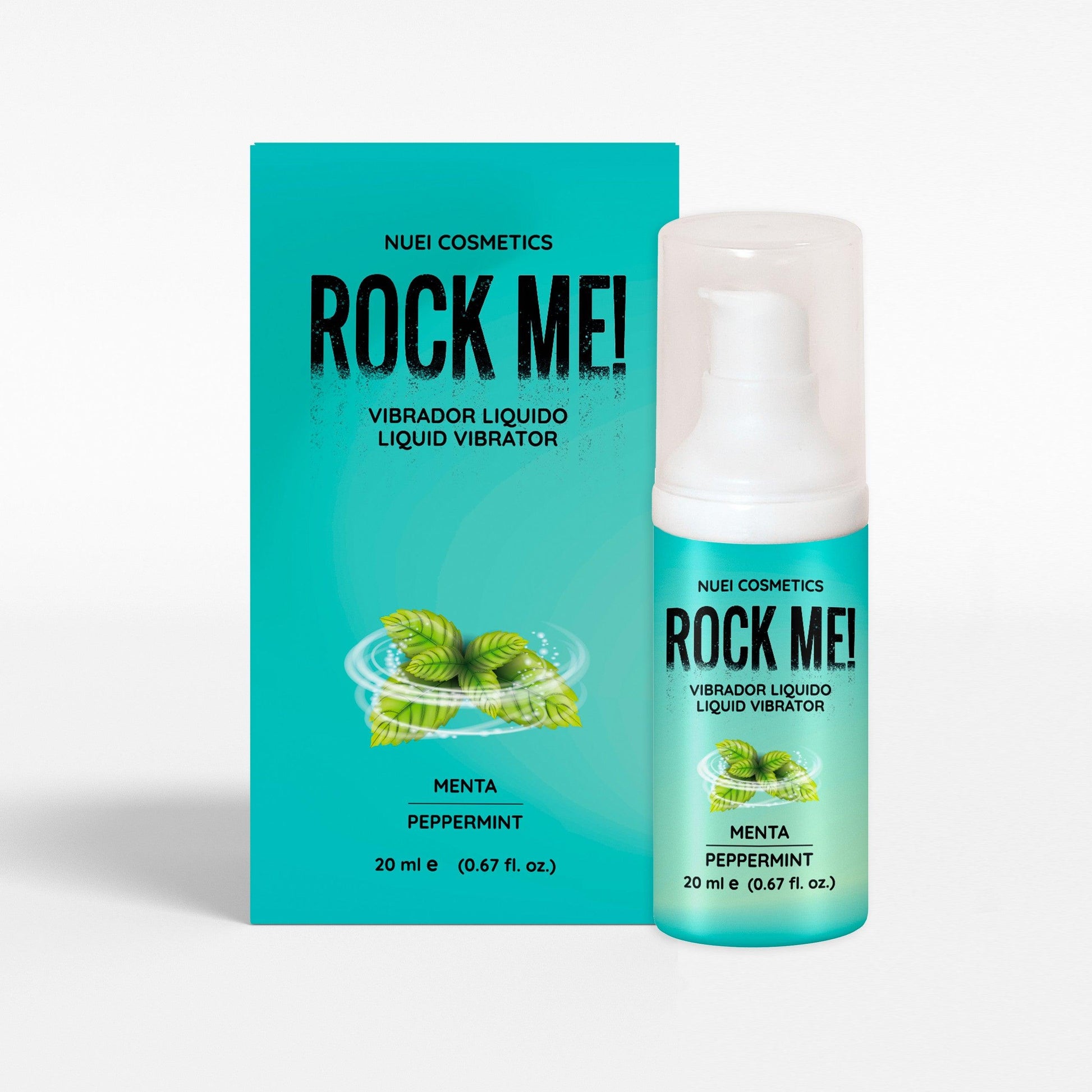 Gel Stimulant, cu Efect de Vibratie Intensa, Placere Maxima, Menta, Unisex, Nuei Rock Me!, 20ml - Amoroso