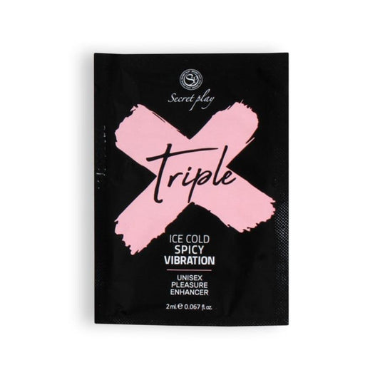 Gel Stimulant Triple X, Racoare, Caldura si Vibratie pentru Placere Maxima, Unisex - Amoroso
