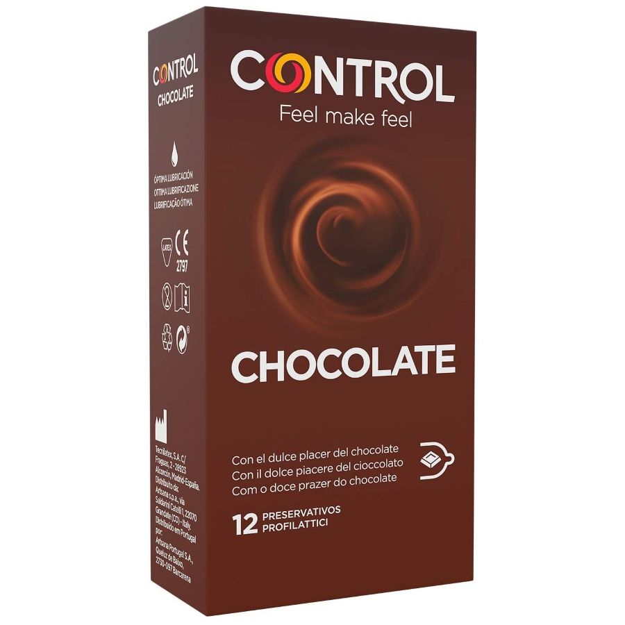 Control Chocolate – Prezervative cu Aroma de Ciocolata 12 bucati