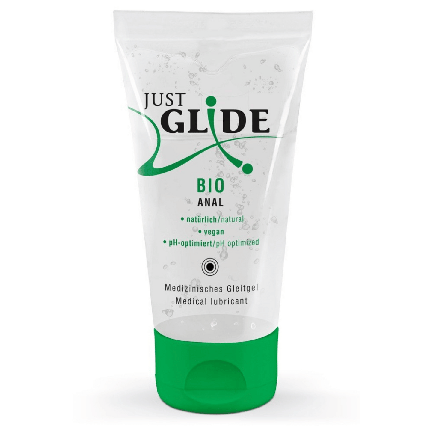 Just Glide Bio Anal Lubricant, 50 ml – Lubrifiant Natural pe Baza de Apa, Vegan si pH Optimizat