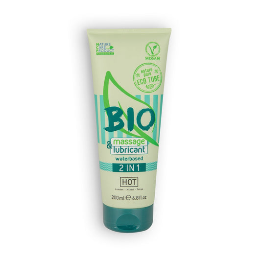 Lubrifiant si Ulei de Masaj BIO 2 in 1 pe Baza de Apa 200ml 