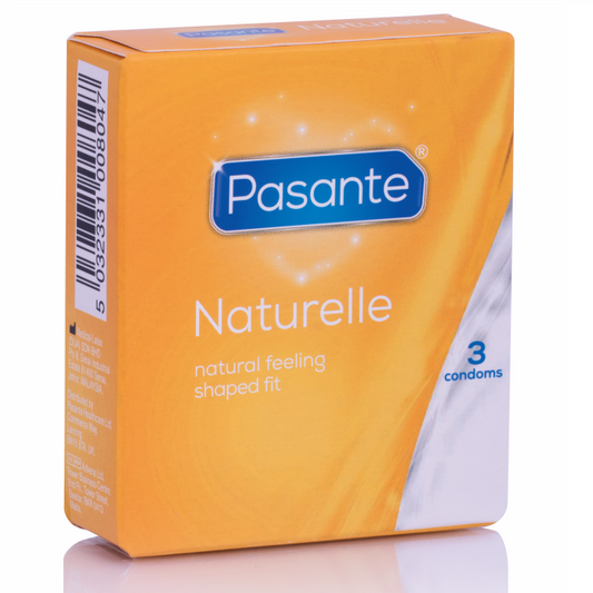 Pasante Naturelle – Prezervative cu Sensibilitate Naturala si Forma Anatomica, 3 Bucati