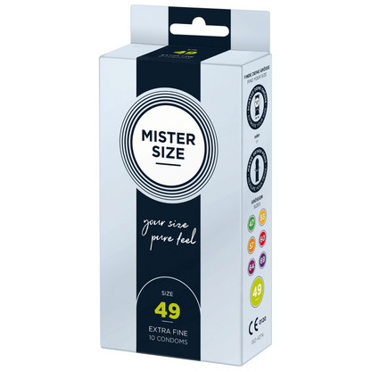 Prezervative Mister Size 49 Extra Fine, 10 bucati