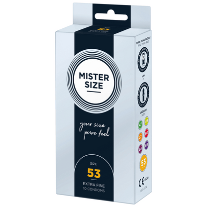 Prezervative Mister Size 53 Extra Fine, 10 bucati