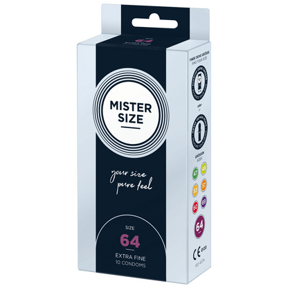 Prezervative Mister Size 64 Extra Fine, 10 bucati