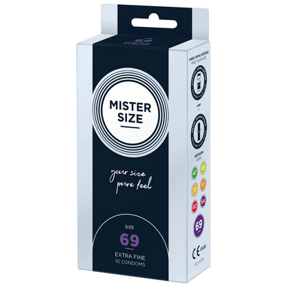 Prezervative Mister Size 69 Extra Fine, 10 bucati