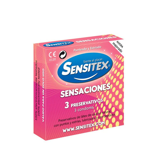 Prezervative Sensitex Sensaciones - Naturale Vegan 3 Bucati