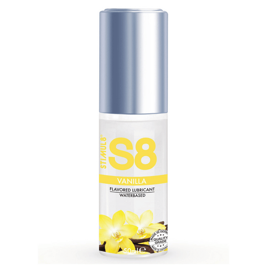 Lubrifiant Pe Baza de Apa, Gust De Vanilie, Momente Intime Delicioase, S8 Vanilla Lubricant, 50ml - Amoroso
