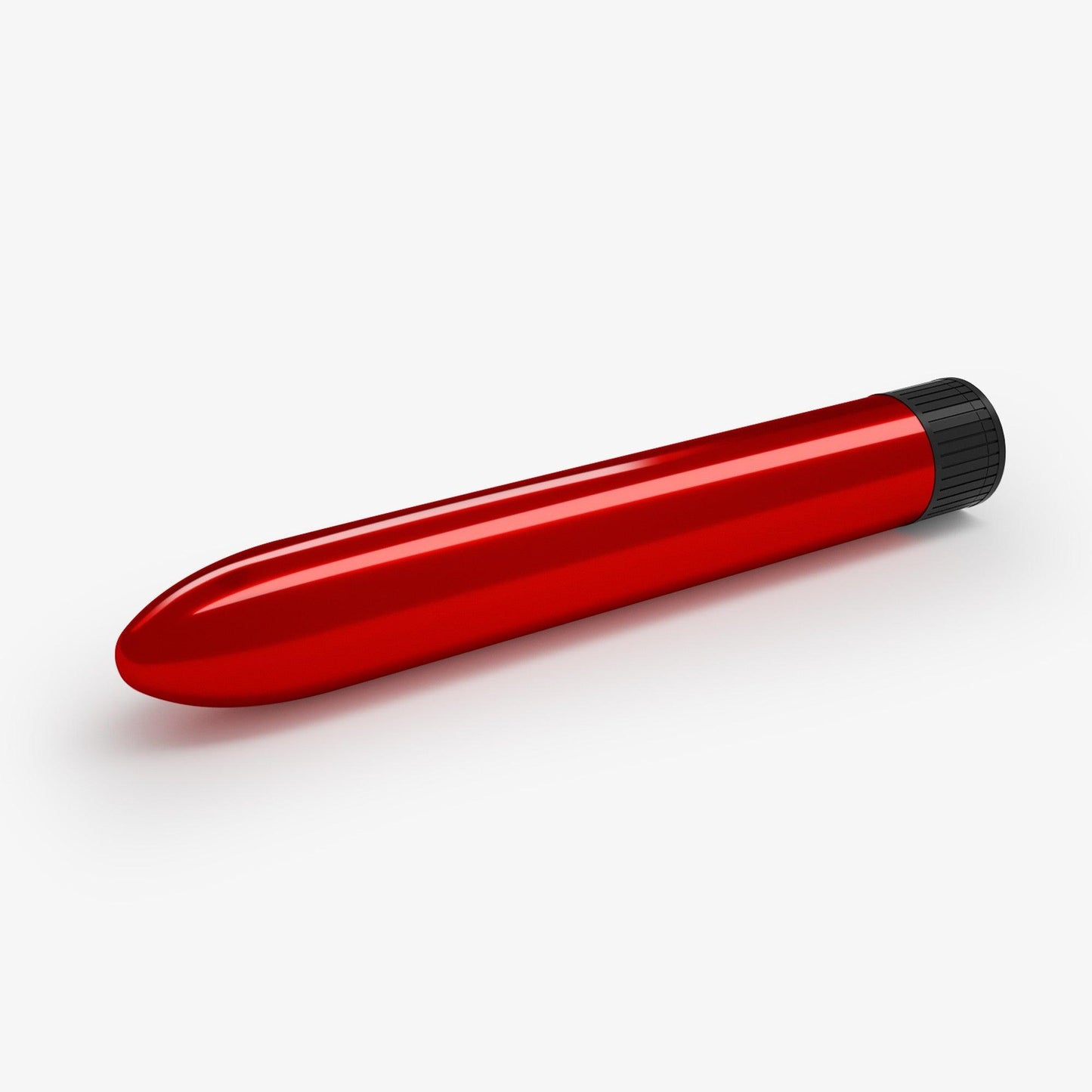 Vibrator Clasic, Vibratii Puternice si Design Elegant, Crushious Classic Vibe, Rosu Metalic - Amoroso
