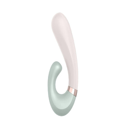 Vibrator cu Functie de Incalzire, Control prin Aplicatie, Placeri Supreme, Satisfyer Heat Wave, Verde - Amoroso