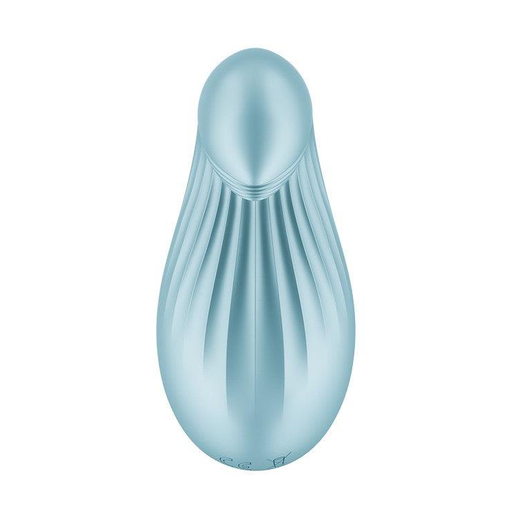 Stimulator Ergonomic cu 15 Moduri de Vibratie, Placere Personalizata, Satisfyer Dipping Delight, Albastru - Amoroso