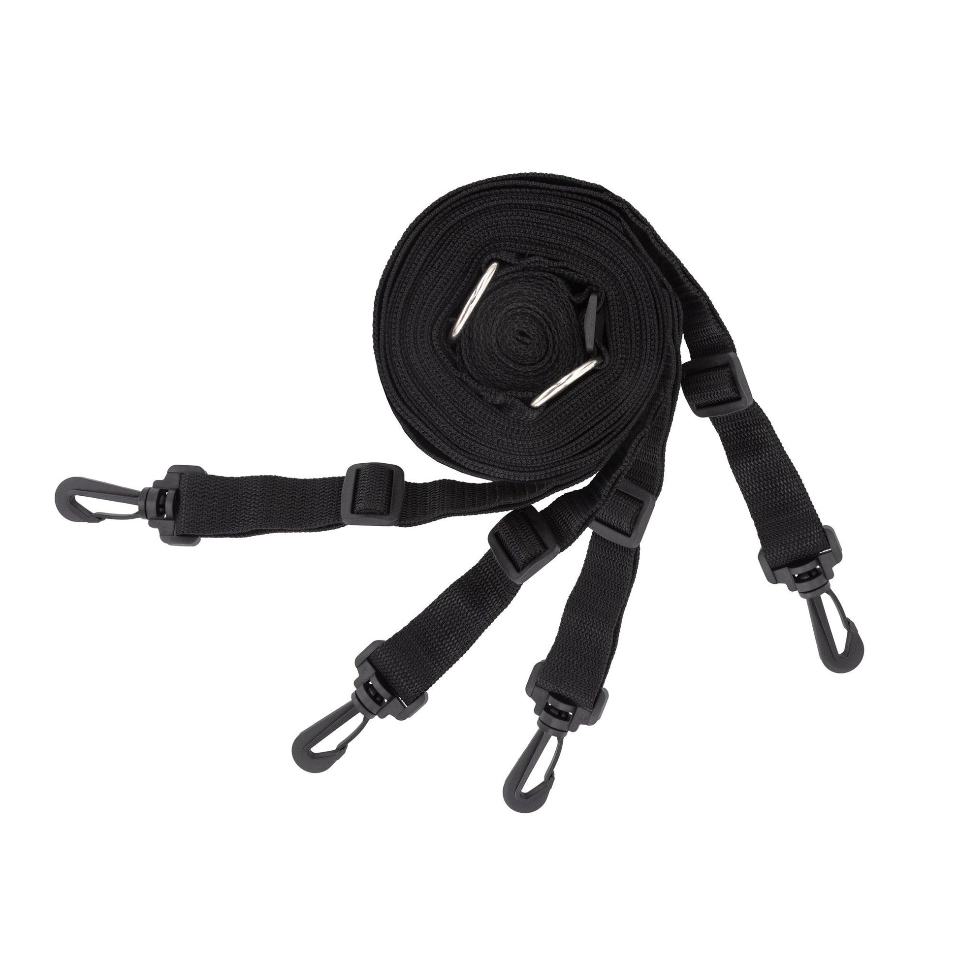 Set Universal de Legaturi pentru Pat, Accesoriu Ideal pentru Jocuri BDSM si Momente Intime, Crushious, Negru - Amoroso