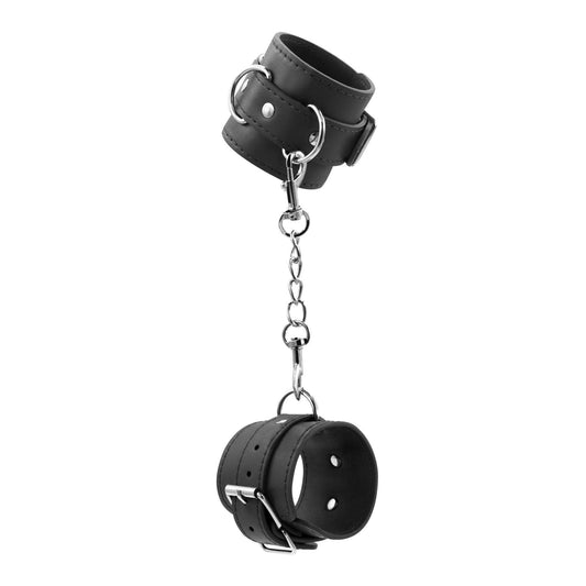 Catuse BDSM din Piele Ecologica "Bondage Love", Eleganta si Control in Momentele Intime, Crushious, Negru - Amoroso