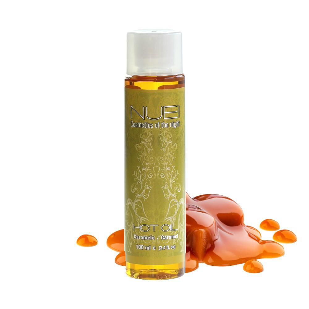 Ulei de Masaj cu Efect de Incalzire, Aroma Delicioasa de Caramel, Nuei Hot Oil Caramel, 100ml - Amoroso