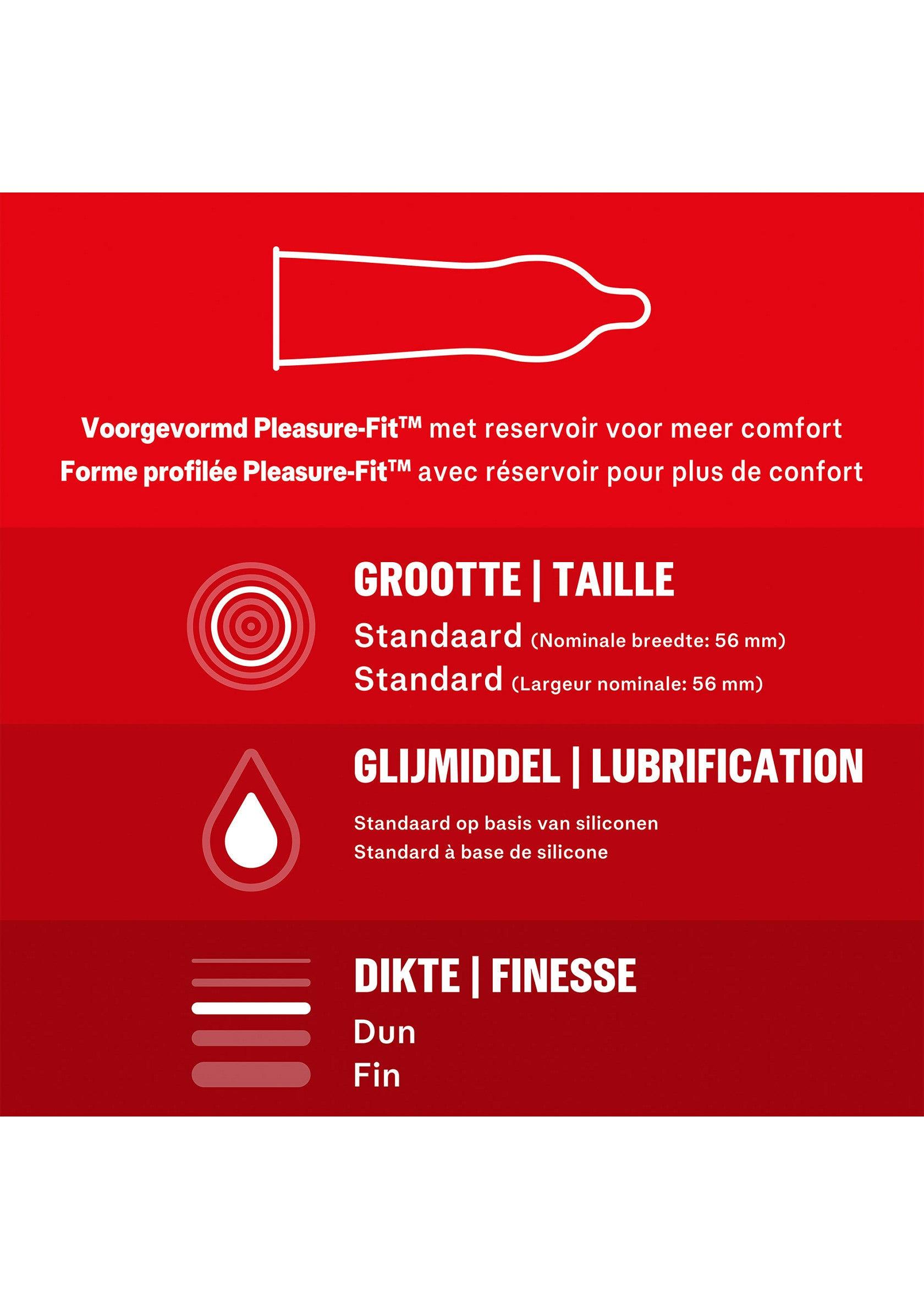 Prezervative Extra Subtiri cu Lubrifiere Suplimentara, Durex Thin Feel, 12 Bucati - Amoroso