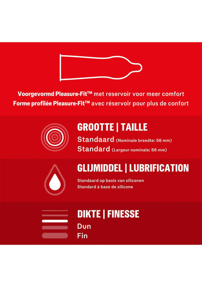 Prezervative Extra Subtiri cu Lubrifiere Suplimentara, Durex Thin Feel, 12 Bucati - Amoroso