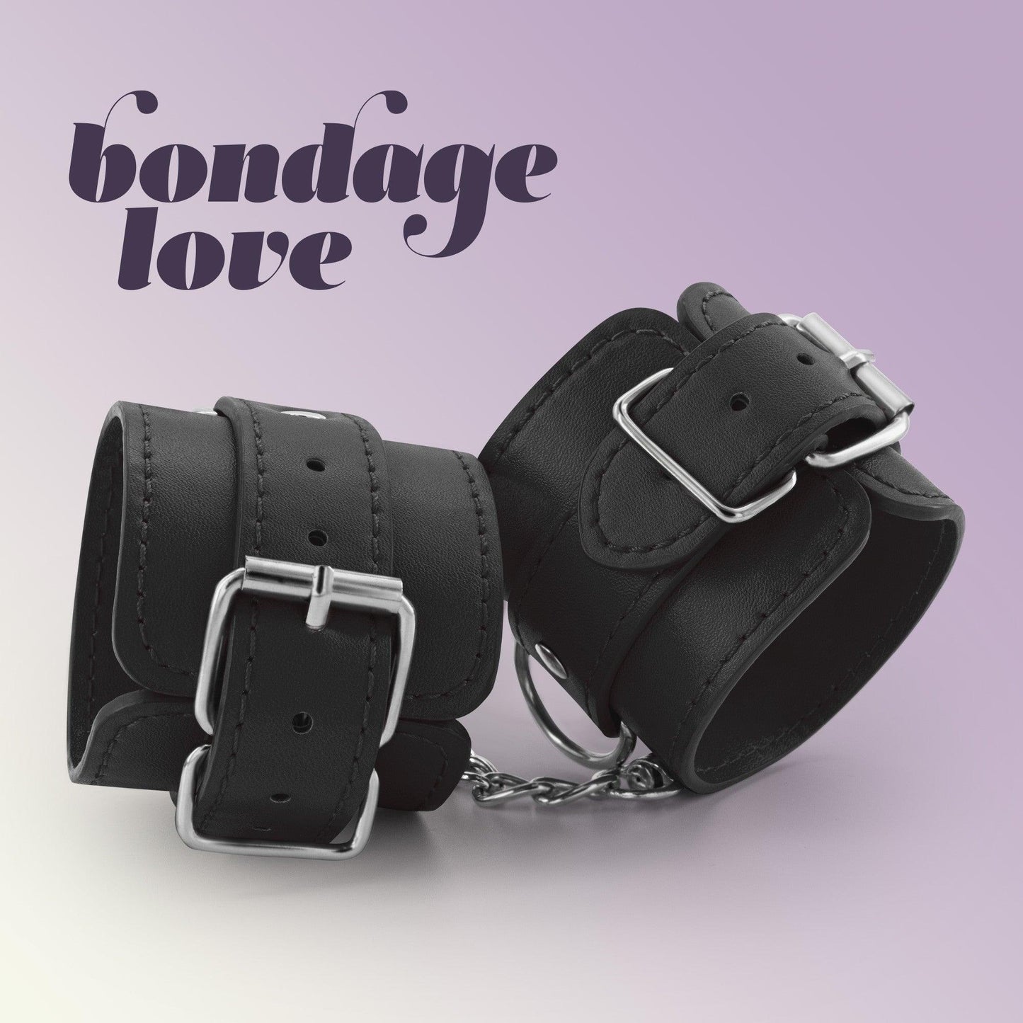 Catuse BDSM din Piele Ecologica "Bondage Love", Eleganta si Control in Momentele Intime, Crushious, Negru - Amoroso