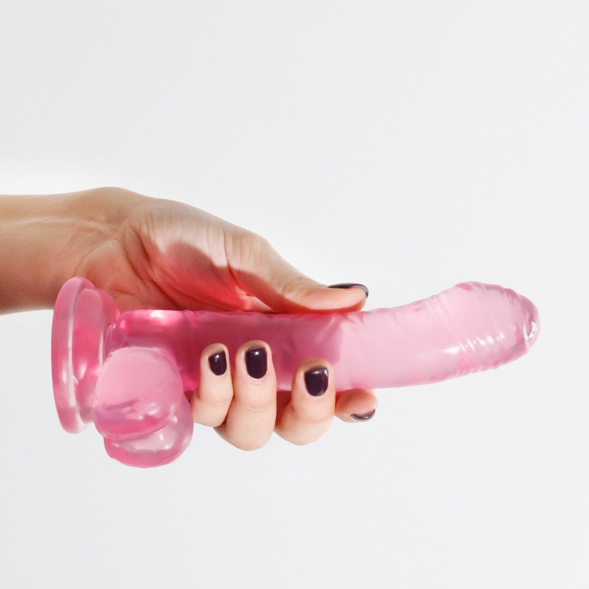 Dildo Ultra-Flexibil cu Ventuza pentru Placere Maxima, Crushious Hudini, Roz - Amoroso