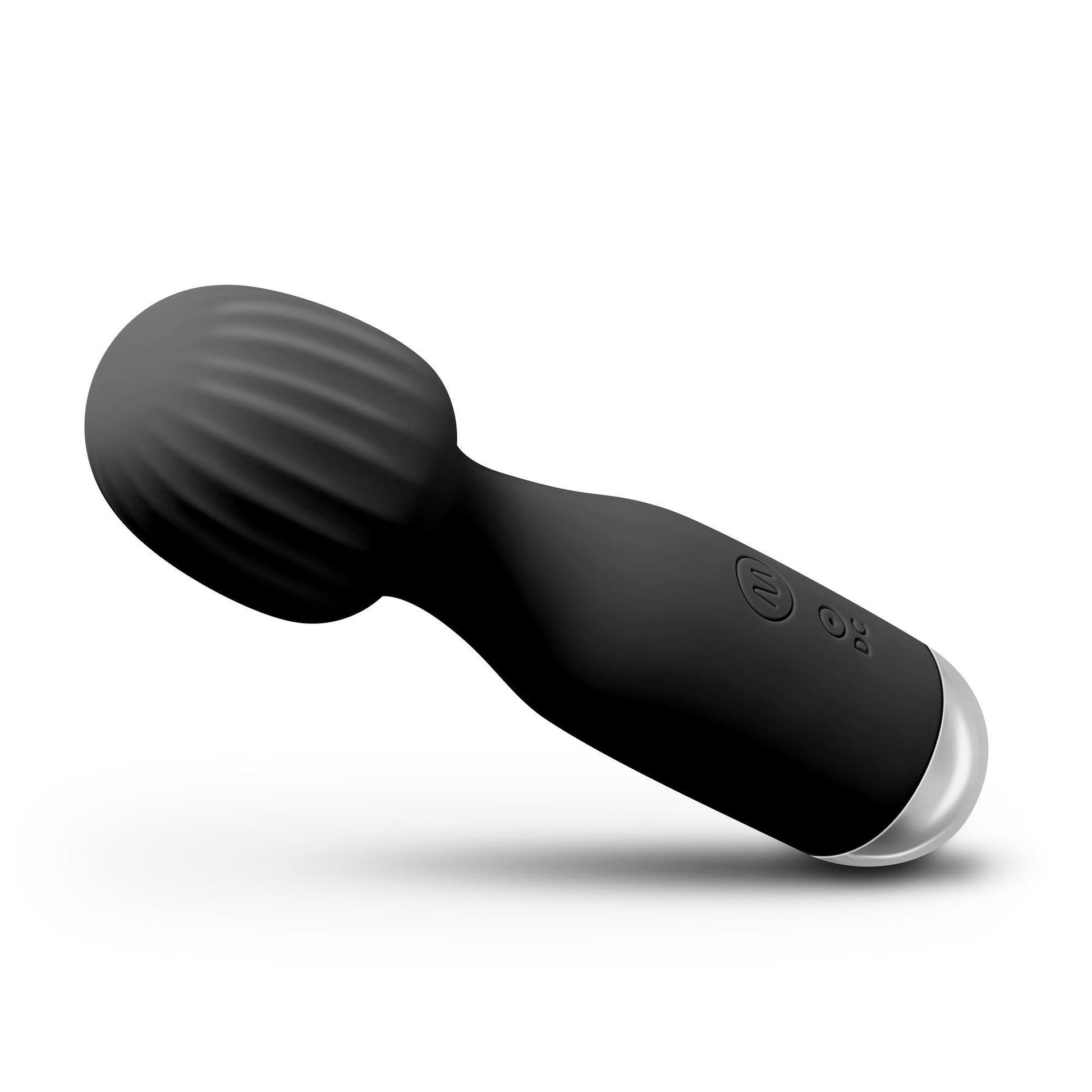 Vibrator Reincarcabil Mini Wand, 10 Moduri de Vibratie, Design Compact si Puternic, Negru - Amoroso