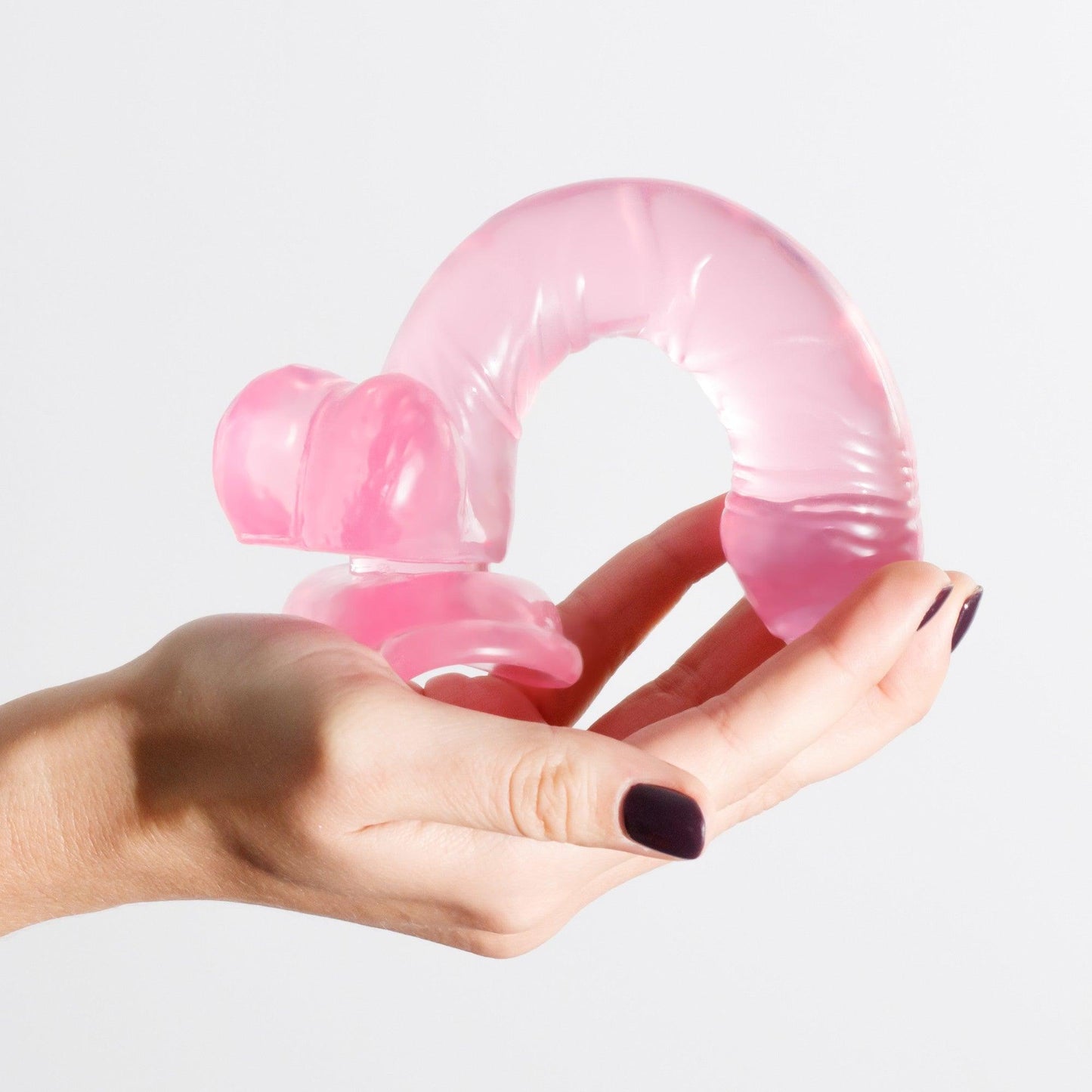 Dildo Ultra-Flexibil cu Ventuza pentru Placere Maxima, Crushious Hudini, Roz - Amoroso