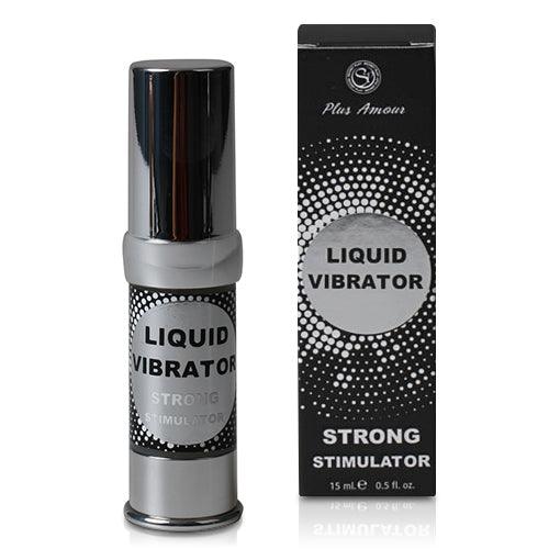 Gel Stimulator cu Efect de Vibratie pentru Placere Intensa, Unisex, Liquid Vibrator Strong, 15ml - Amoroso