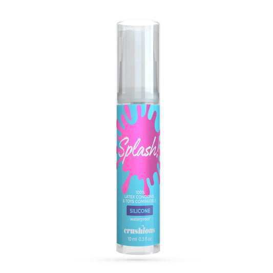 Lubrifiant Silicone Premium, Compatibil cu Jucarii, Rezistent la Apa, Crushious Splash, 10ml - Amoroso