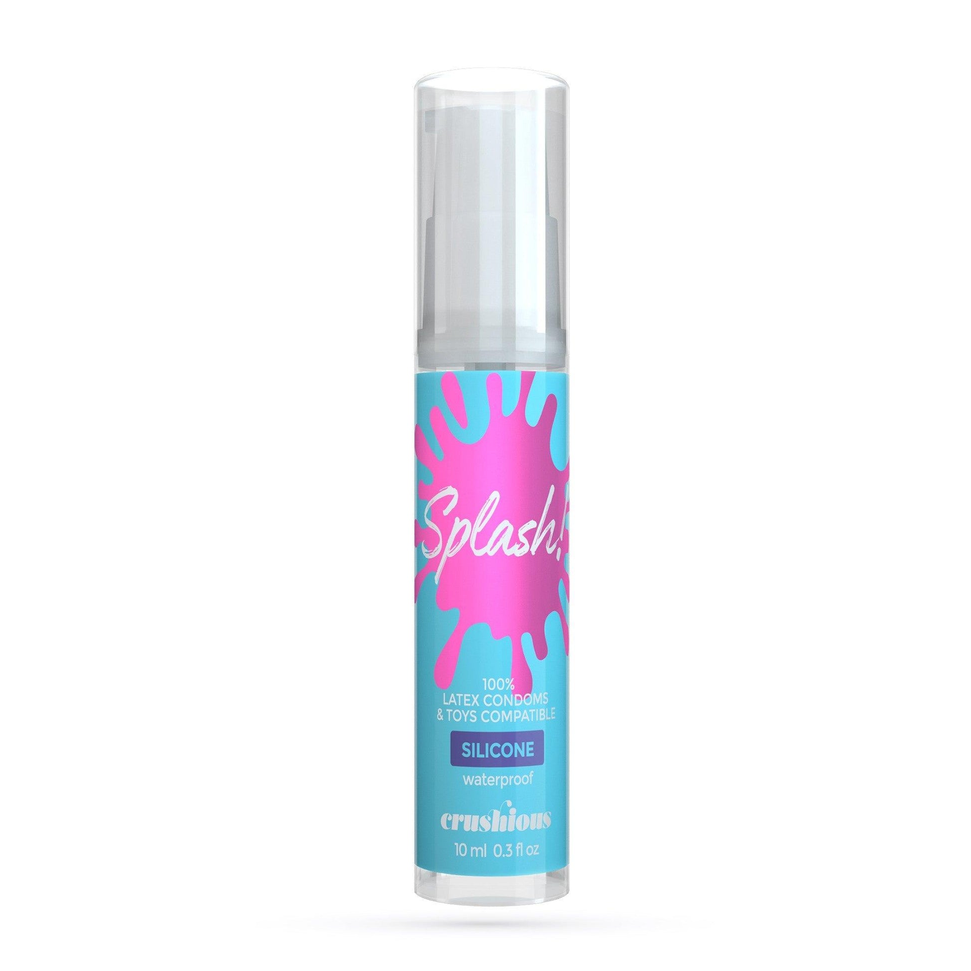 Lubrifiant Silicone Premium, Compatibil cu Jucarii, Rezistent la Apa, Crushious Splash, 10ml - Amoroso