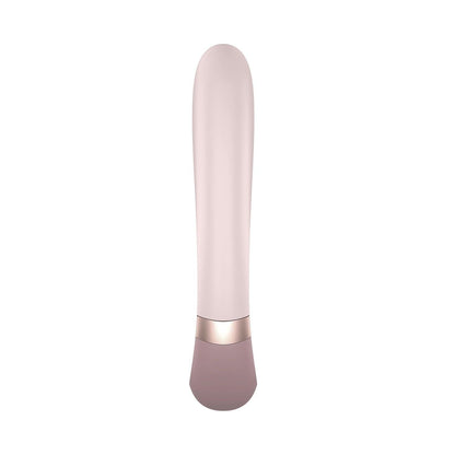 Vibrator cu Functie de Incalzire, Control prin Aplicatie, Placeri Supreme, Satisfyer Heat Wave, Roz - Amoroso